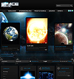 Space Portal Flash Joomla Template