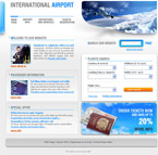 Airport html & flash template