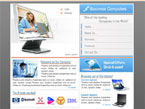 Business computers flash template