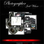 Web photo gallery flash CMS template