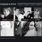 Fashion style CMS flash template
