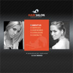 Hair styling salon CMS flash template
