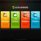 Ultra biz papervision 3d flash template