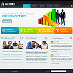 Gentex business CMS flash template