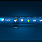 Blue full XML flash template