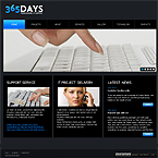 Corporate style Flash CMS template