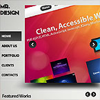 Design Facebook Flash CMS Template