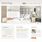 White Interior Design Web Template