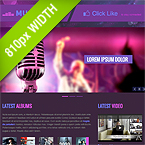 Music Band 810px Facebook Template