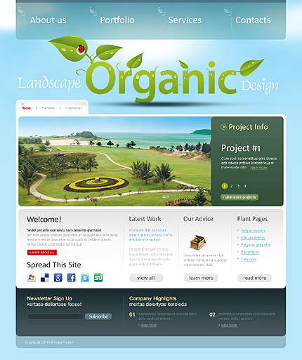 Landscape Design Joomla Theme