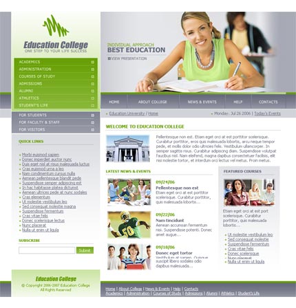 Real Estate Website on Education Website Template   Flashmint 1853