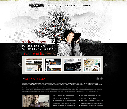 Flash XML photography template