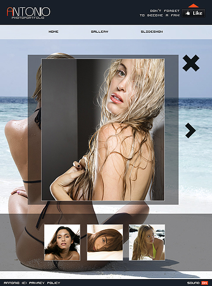 Facebook Exquisite flash template