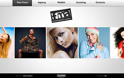 Fashion Agency FlashMoto CMS template