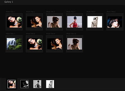 Photo explorer flash gallery with CMS