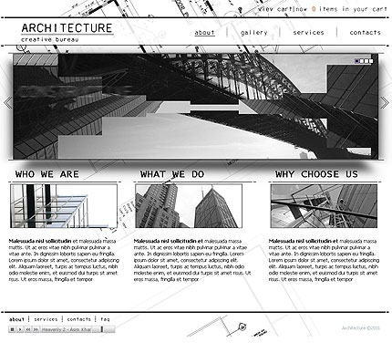 Arco constructions Flash CMS template