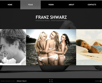 Photo Portfolio Moto Flash CMS Template