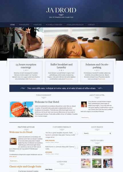 Droid Joomla template