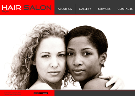 The image of Hair Salon website template