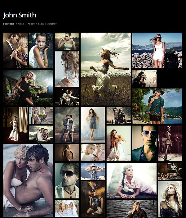 Photographer Full Screen Wordpress Theme