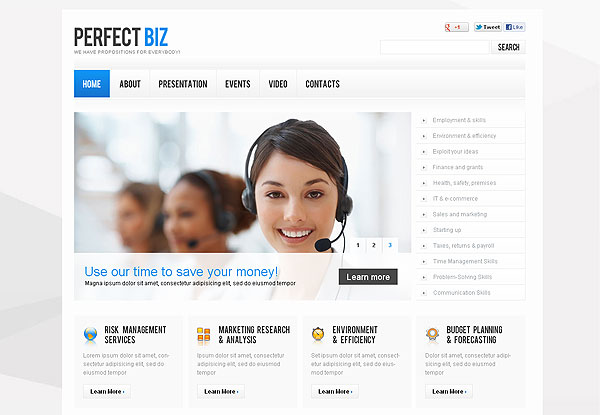 Corporate Marketing Flash CMS Template