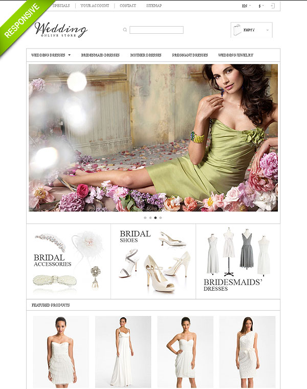 Wedding Store Template For Prestashop