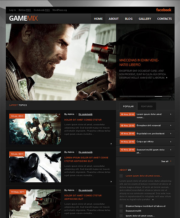 Games Wordpress Theme