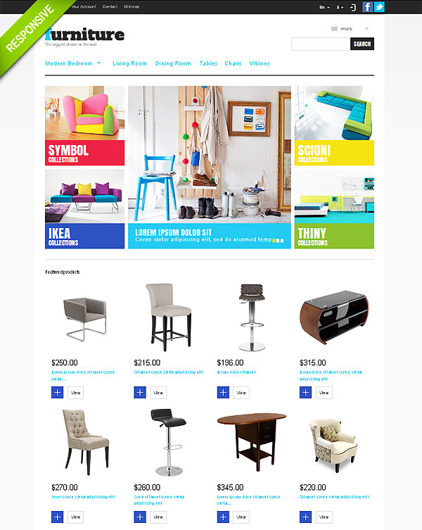 Furniture Store Theme For Prestashop