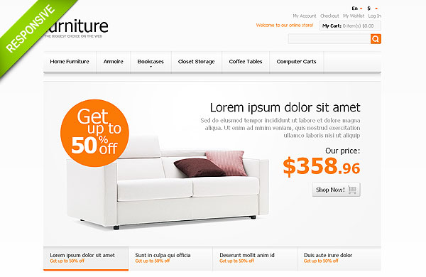 Home Furniture Magento Theme