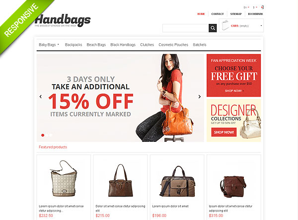 Bags Boutique Prestashop Theme