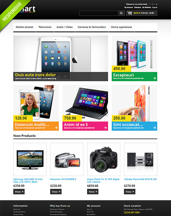 Home Electronics Magento Template