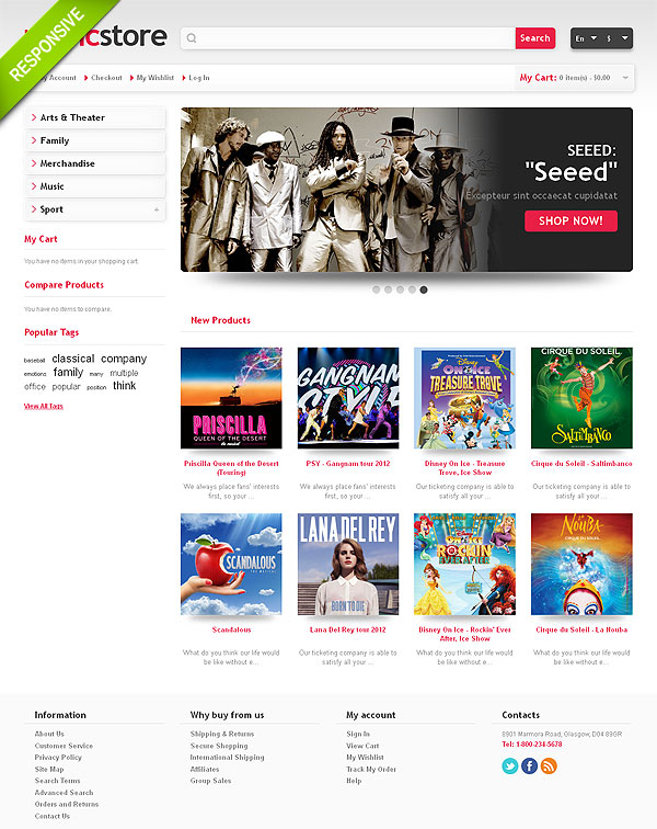 Music Magento Theme