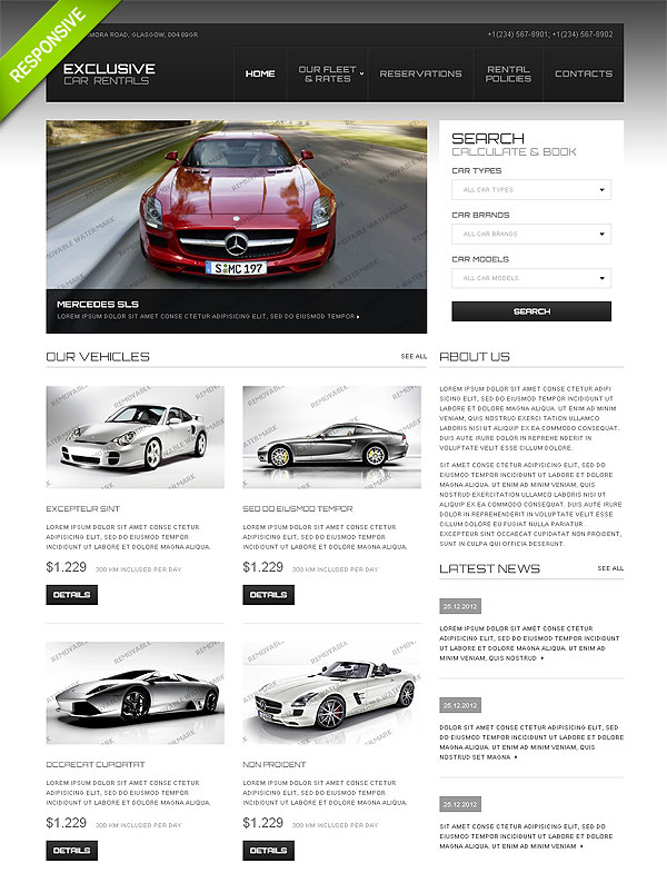 Cars HTML Web Template