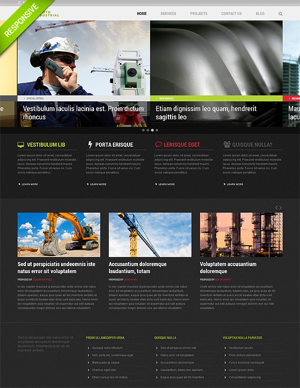 Industrial Joomla Web Template