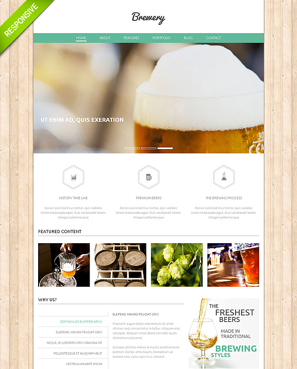 Brewery Responsive Bootstrap HTML Theme