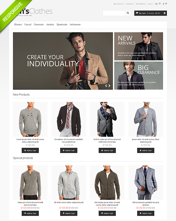 Clothes Responsive Magento Theme