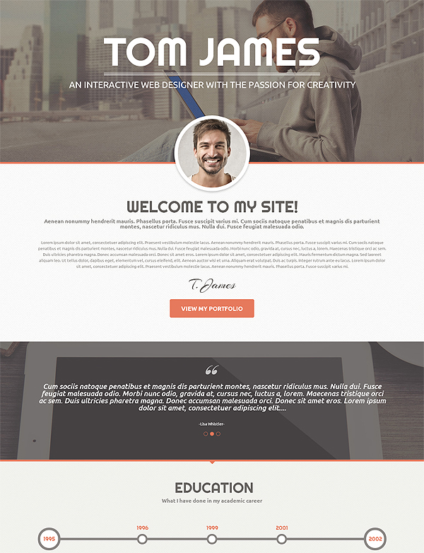 Creative Portfolio Wordpress Theme