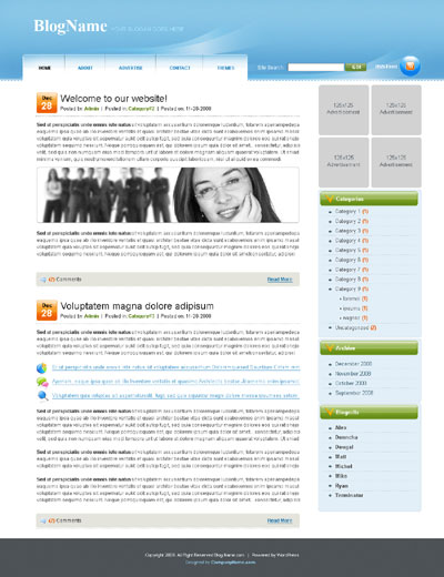 Free WordPress template