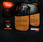 The Rock Band Flash Template