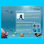 Under water flash template