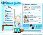 Children doctor flash template