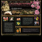 Flower shop html &amp; flash template