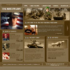 Military html template