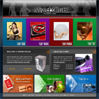 Vivid club html & flash template