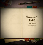Personal blog flash template