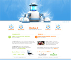 Web hosting flash template