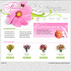 Flowers flash template