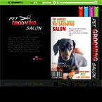 Pet grooming flash template