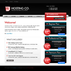 Web hosting css template