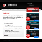 Web hosting css template